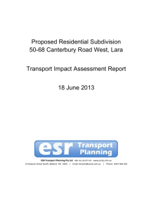 Traffic Impact Assessment Report - 18 June 2013