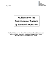 NMRO appeals guidance