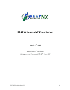 REAPANZ Constitution