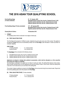 the 2016 asian tour qualifying school application form