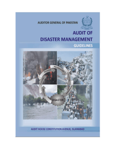 Guidlines Audit of Disaster Management Apr 15, 2011