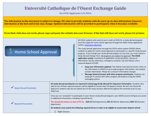 UCO Exchange Guide