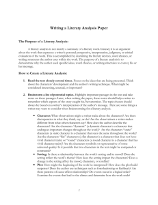 Microsoft Word - Literary Analysis.doc