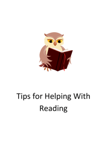 Tips for Helping With Reading - Baileys Court Primary School