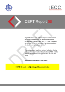 Draft CEPT Report 56 (B.1)