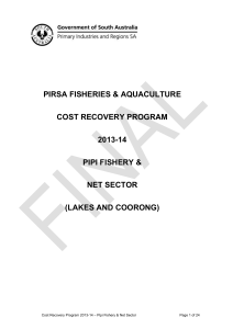 program: fisheries policy and management