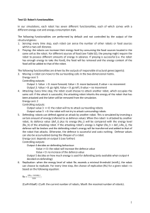 Text S2: Robot`s functionalities