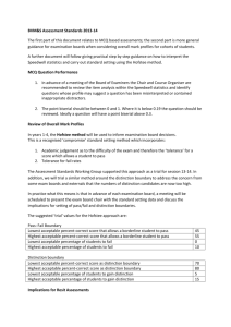 PAPER 12: Assessment Standard Setting September 2013