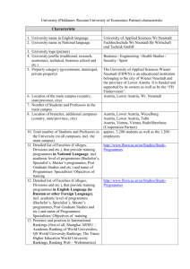 University (Plekhanov Russian University of Economics Partner