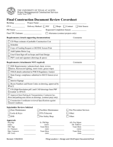 Construction Document Review Coversheet