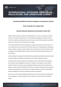 International Offshore Petroleum Regulators and Operators Summit
