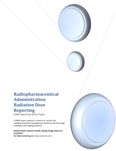 Radiopharmaceutical Administration Radiation Dose