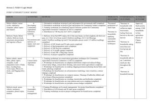 Sample Project Logic Model