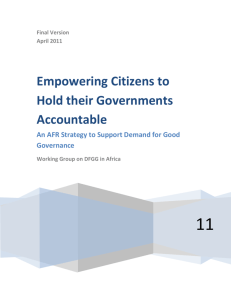 Empowering Citizens to Hold their Governments Accountable