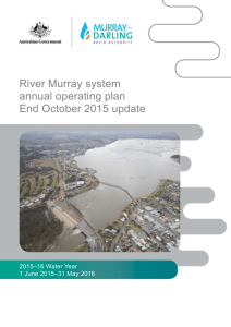 River Murray system annual operating plan