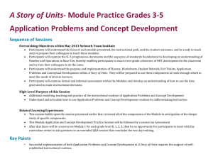 Session 7: 3-5 A Story of Units Application and Concept