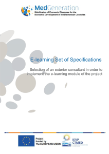 E-Learning-Set of specificationsold