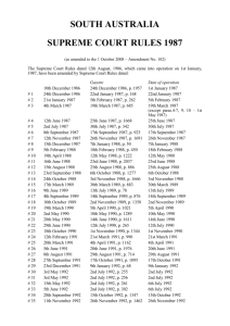 Supreme Court Rules 1987 - Courts Administration Authority