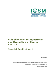 Guideline for Adjustment and Evaluation of Survey Control V2.1