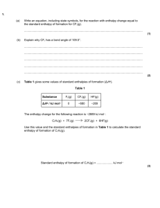 Topic 4 Test - A-level chemistry