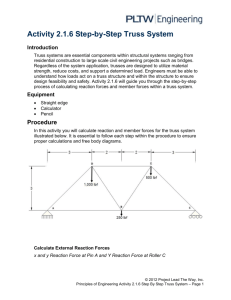 Activity 2.1.6 Step by Step Truss System