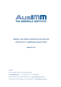 The Australasian Institute of Mining and Metallurgy