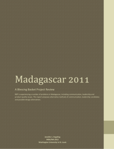 Madagascar 2011: A Blessing Basket Project Review