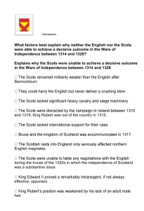 Explains why the Scots were unable to achieve a decisive outcome