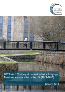 UCML_AULC_2012-2013 - Association of University