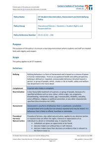 CIT Student Discrimination, Harassment and Anti