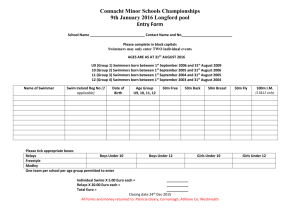 Connacht Minor schools Entry Form