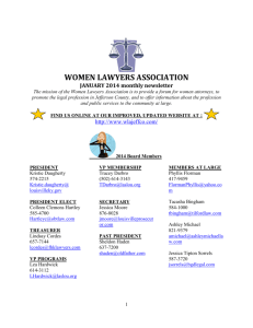 February - Women Lawyers Association || Jefferson County