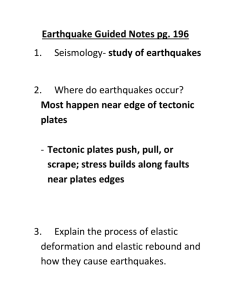 Earthquake Guided Notes pg. 196