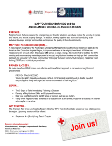 MAP YOUR NEIGHBORHOOD and the AMERICAN RED CROSS