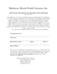 application for residential rehabilitation programs