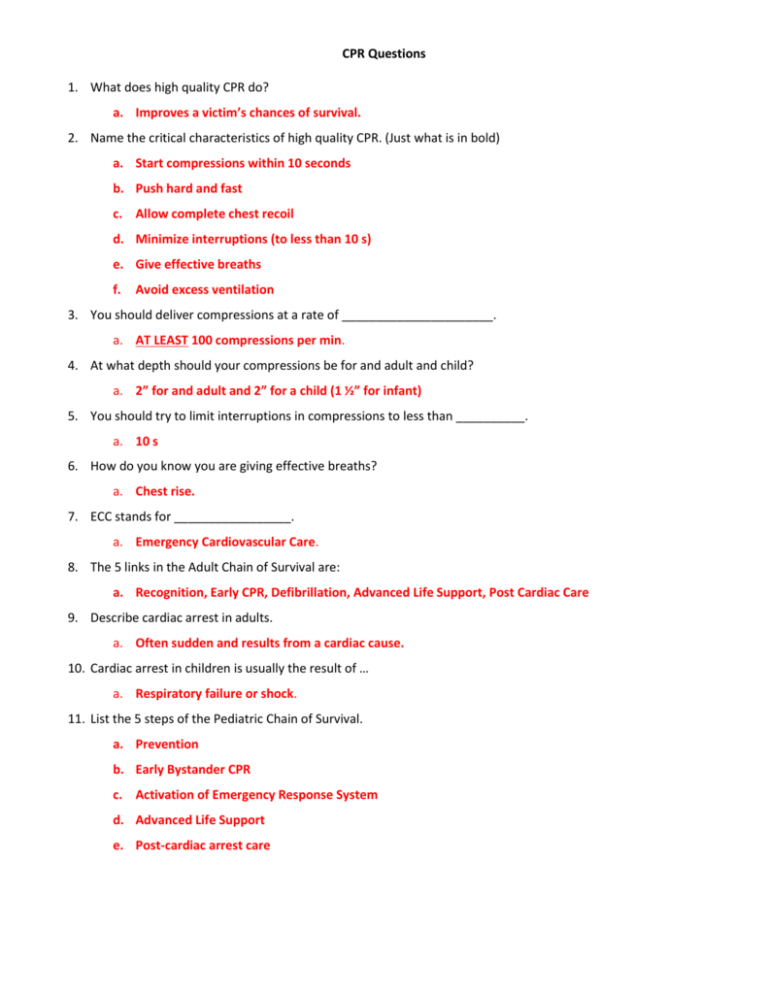 cpr answers to 170