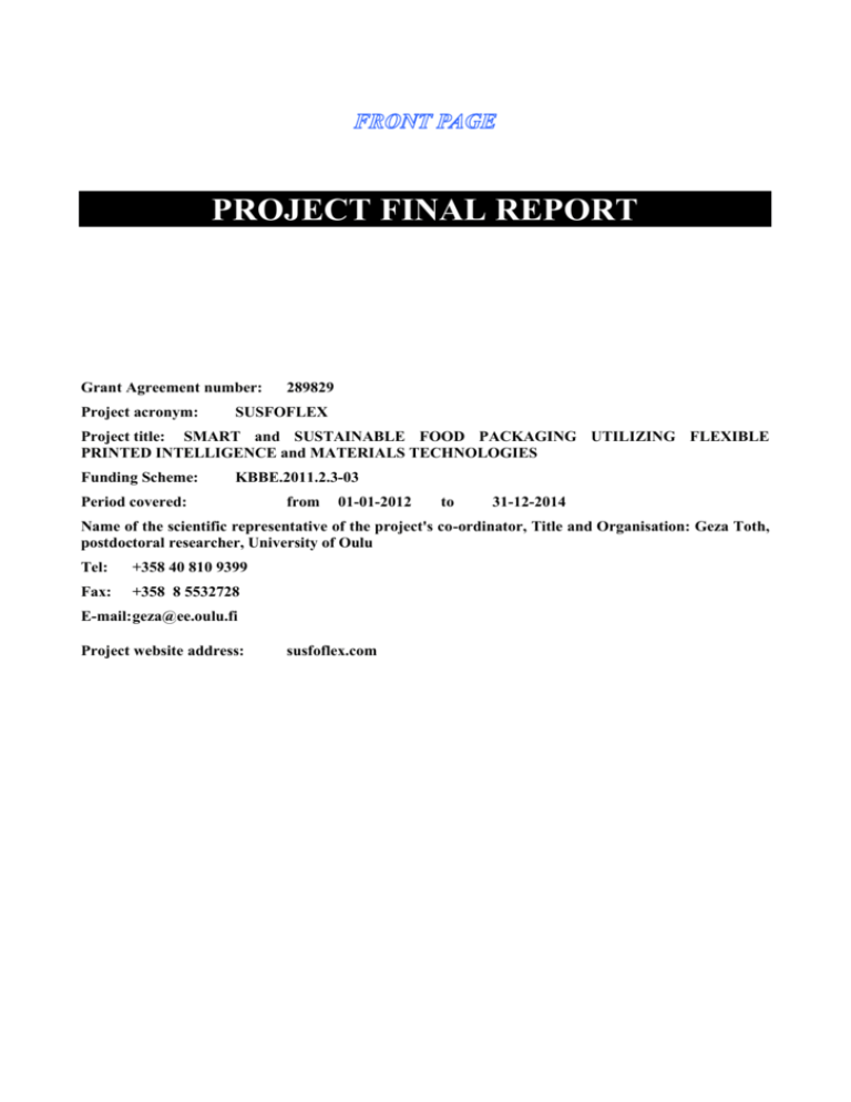 Final1 final publishable summary report