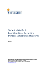 Technical Guide A: Considerations Regarding District Determined