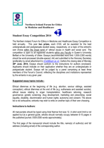 Northern Ireland Forum for Ethics in Medicine and Healthcare