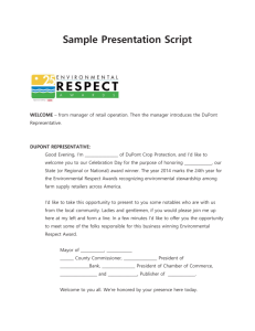 Sample Presentation Script