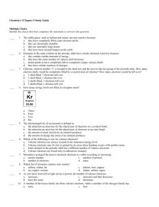 Chemistry I Chapter 5 Study Guide With Answers