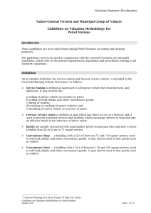 Specialist Property Guidelines for Petrol Stations, August 2011
