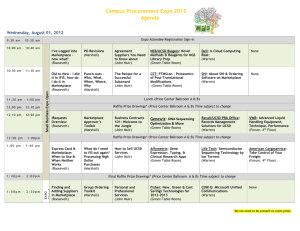 Workshop Schedule - Business and Financial Services