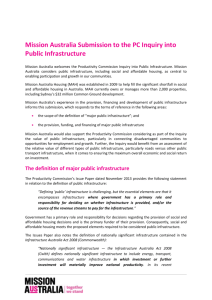 Submission 14 - Mission Australia - Public Infrastructure public inquiry