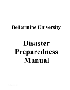 Disaster Preparedness Manual