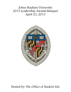 2013 winners - Johns Hopkins University