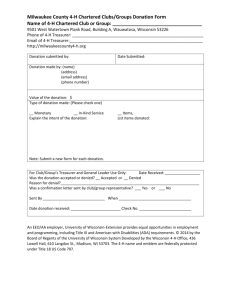 Donation Form - Milwaukee County