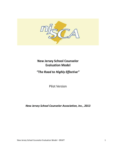 NJ School Counselor Eval Model Final