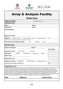 Array & Analysis Facility