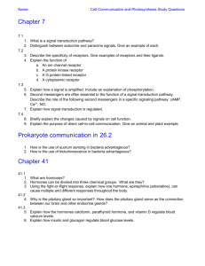 Name: Cell Communication and Photosynthesis Study Questions